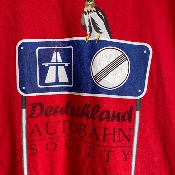 VTG Deutschland Autobahn Society Germany Men’s Tshirt Size Small 100% Cotton - Picture 3 of 6